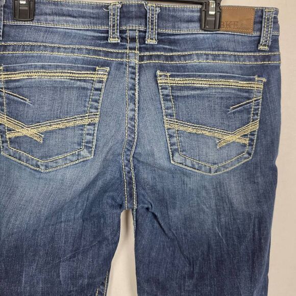 BKE Denim Dakota 21 Crop Jeans Size 29 Dark Wash Cuffed - Picture 3 of 7